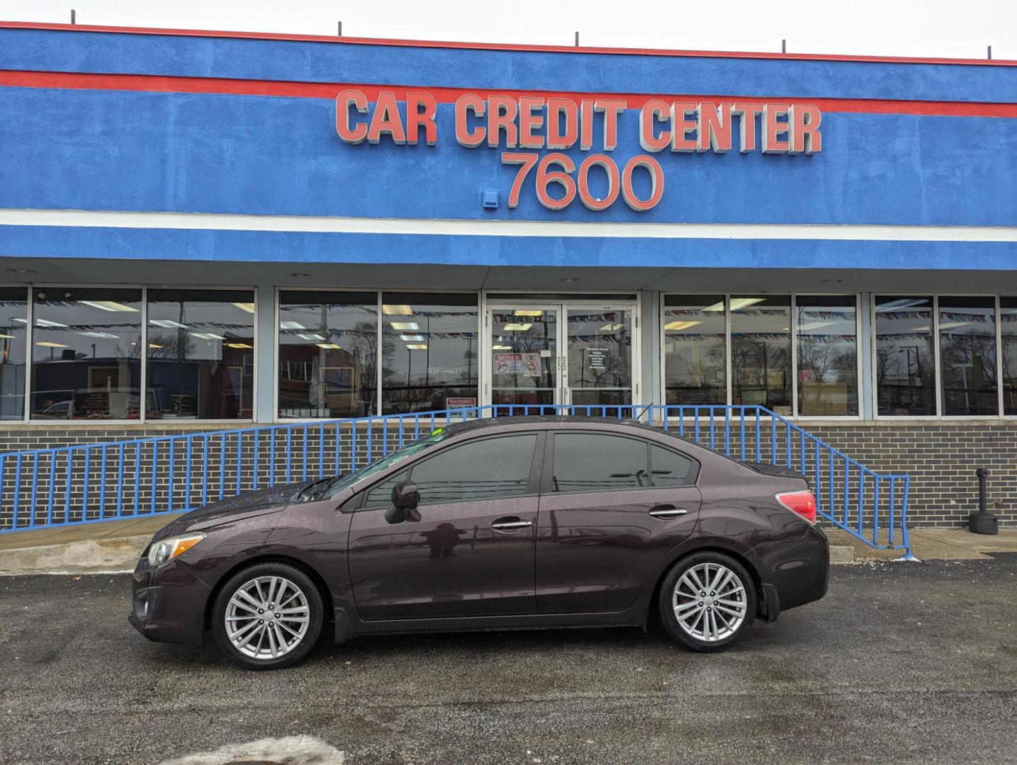 2013 BURGUNDY Subaru Impreza Limited 4-Door+S/R+NAVI (JF1GJAK67DH) with an 2.0L H4 DOHC 16V engine, Continuously Variable Transmission transmission, located at 7600 S Western Ave., Chicago, IL, 60620, (773) 918-3980, 0.000000, 0.000000 - Photo#0